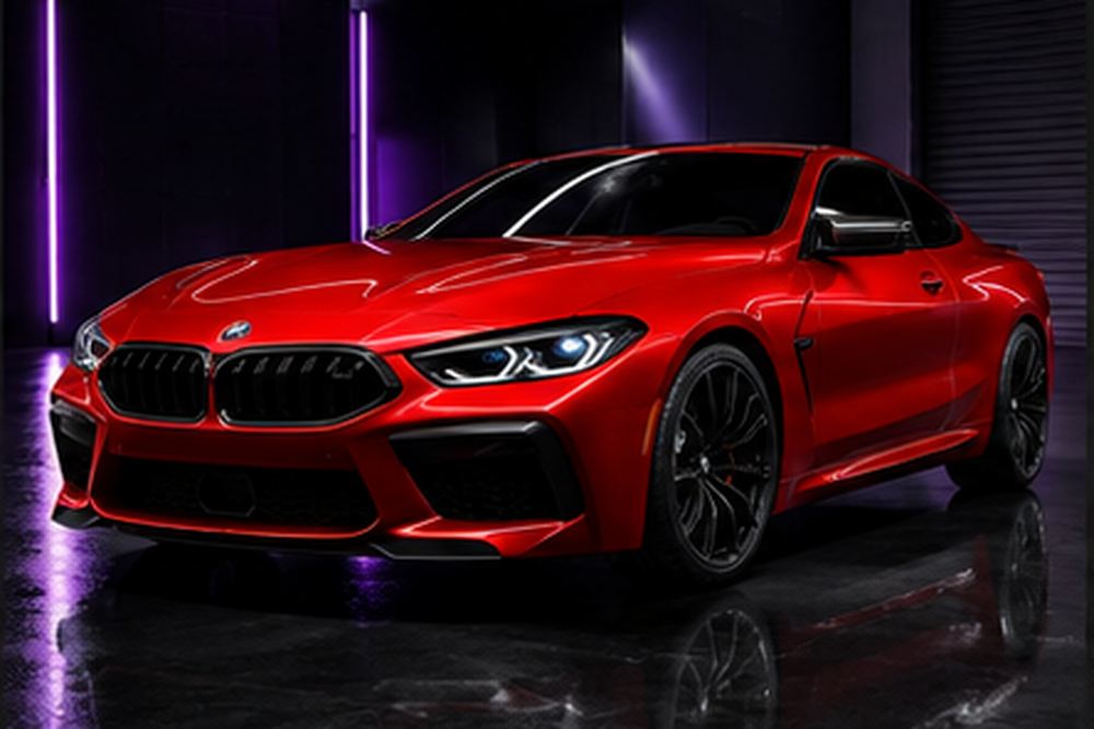 BMW M8 в плёнке «Красный глянец»